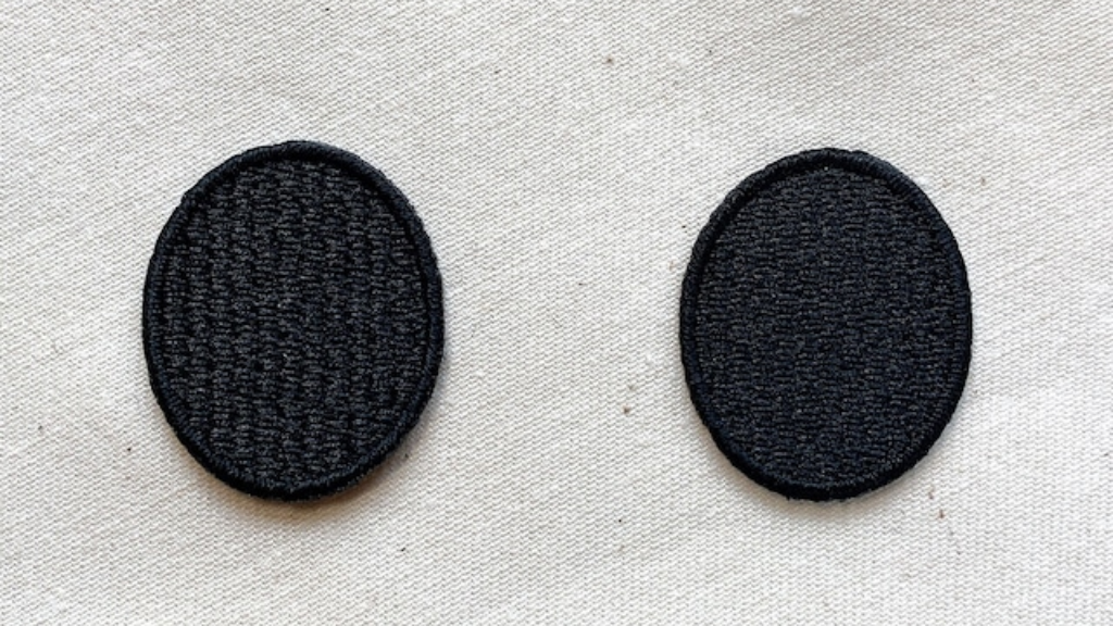 Character eye patch oval black eye