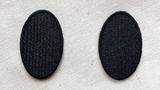 Character eye patch oval black eye long
