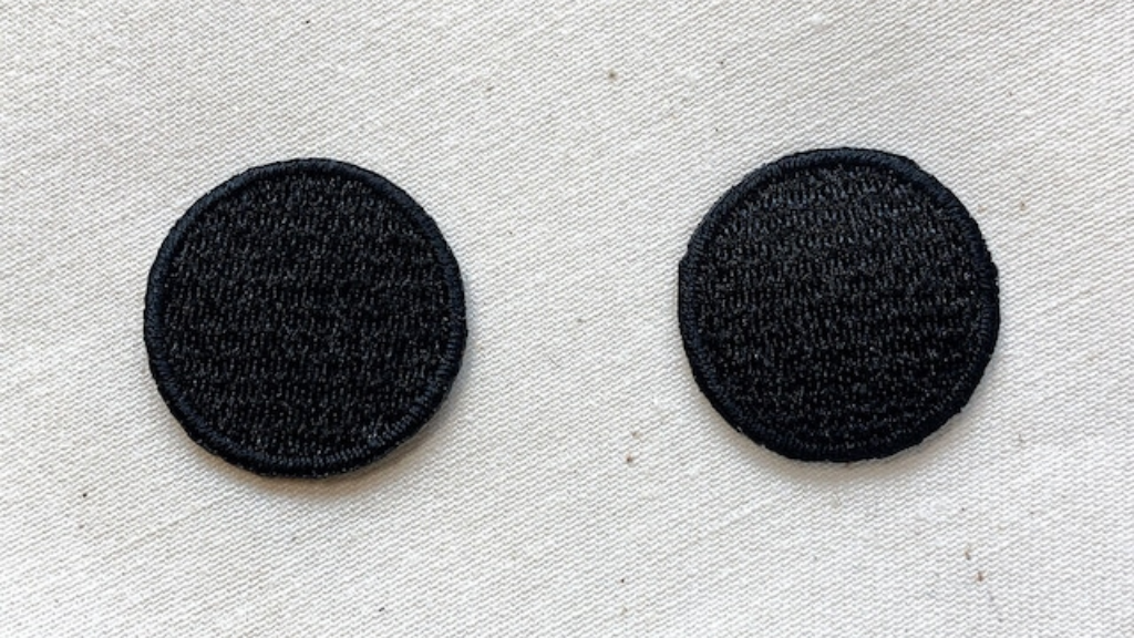 Character eye patch round black eyes